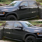 Spec-D Tuning Black Power Fold Heated + LED Signal + Blind Spot Side Mirrors Compatible with 2019-2024 Dodge Ram 1500, Left + Right Pair
