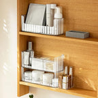 MORNITE 2-Tier Medicine Cabinet Shelves Organizer, Makeup Storage Holder Compartments, Shelf Trays for Bathroom Cabinet Wall,