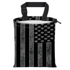Car Trash Bag Large Hanging Can for Back of Seat, Cute Waterproof Car Garbage Bag for Vehicle, Travelling, Outdoor Dark American Flag