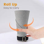 Sun Visor Hat for Women, Wide Brim Straw Summer UV Protection Hat, Foldable Roll-up Packable Beach Cap