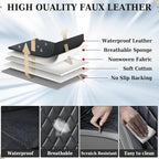 Coverado Seat Covers Full Set, Faux Leather Seat Covers for Car, Waterproof Car Seat Protectors 5 Seats, Automotive Seat Cove