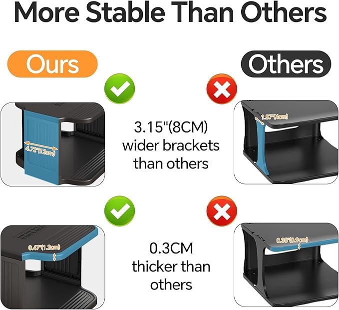 Kitstorack Stackable 16-Tier Shoe Rack for Closet & Entrance - Tall, Narrow, Vertical Shoe Stand - Plastic, Free Standing - I