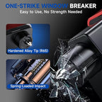 MightY Bear Window Breaker Seatbelt Cutter, 2-in-1 Car Emergency Tool, Underwater Glass Breaker for Traffic Accidents and Fam