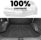LASFIT Cargo Mat for Hyundai Ioniq 5 2022-2024/ IONIQ 5 N 2025, All Weather TPE Custom Fit Easy Clean Car Trunk Mat for Hyundai Ioniq 5 2022-2024/ IONIQ 5 N 2025 Cargo Liner, Black