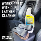 Upholstery Brush Set, Carpet and Car Cleaning Brushes, Horsehair Detailing Brush for Upholstery Cleaner, Leather, Interior, B