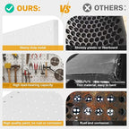 Peg Board, 2 Pack Metal Pegboard Panels White Pegboards Wall Organizer with Frame Large Heavy Duty Peg Board with Hooks for W