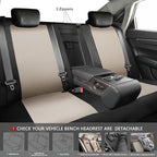 CAR PASS Line Rider Sporty Cloth 11PCS Universal Fit Car Seat Cover -100% Breathable with 5mm Composite Sponge Inside,Airbag 