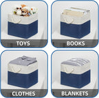 Temary Storage Baskets for Shelves 13x13 Baskets for Gifts Empty, 4 Pack Shelf Baskets Large Storage Baskets Cube Storage Bin