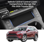 Silicone Liner Mat Compatible with for Toyota RAV4 2026 Anti-Slip Anti-Scratch Center Console Liner Pad Noise Reduction Cente