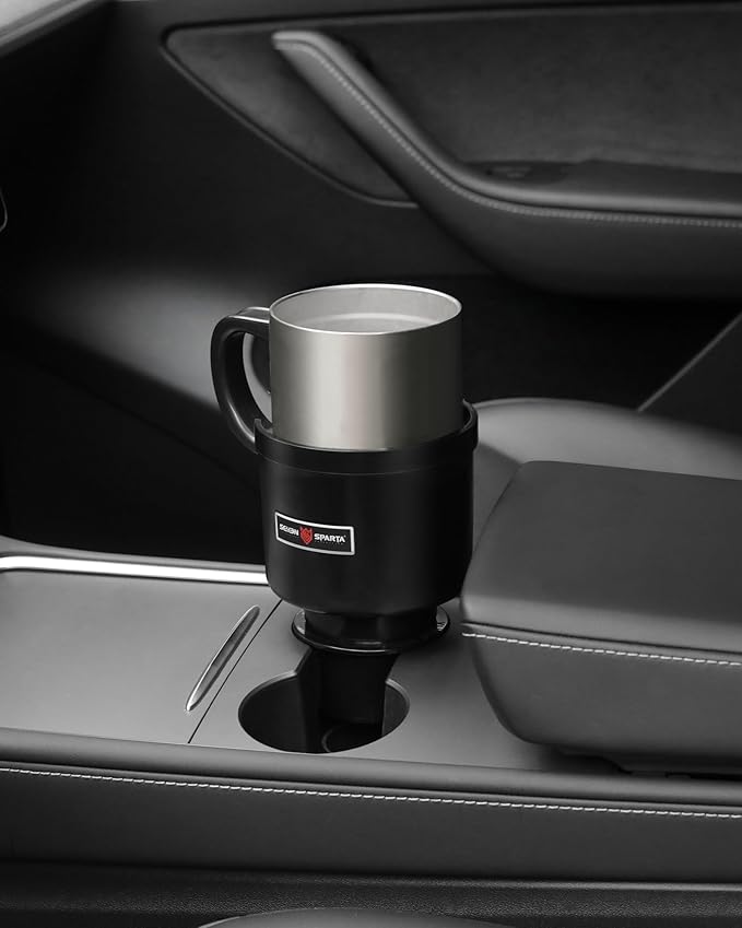 Upgraded Car Cup Holder Expander Adapter with Offset Adjustable Base, Compatible with Yeti 14/24/36/46oz Ramblers, Hydro Flas
