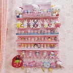 HGYZE Peg Boards for Wall with Shelf & Hooks, No Punching Craft Storage, Small Pegboard Ledges Organizer for Hanging Keychain