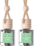 C&E Craft Co Hanging Car Air Freshener Diffuser 2 Pack, Long Lasting Fragrance Oil Car Freshener, Glass Bottle Auto Air Fresh