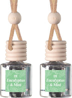 C&E Craft Co Hanging Car Air Freshener Diffuser 2 Pack, Long Lasting Fragrance Oil Car Freshener, Glass Bottle Auto Air Fresh