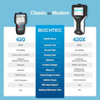BLCKTEC 420X OBD2 Scanner Diagnostic Tool, Read and Clear Check Engine Light, Car Code Reader for All OBDII Cars 1996 and