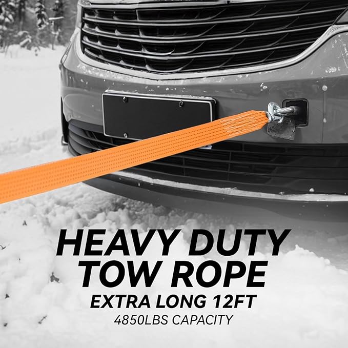 Car Emergency Kit with Jumper Cable, First Aid Kit, Winter Travel Assistance with Detachable Snow Shovel, Safety Emergency Ki