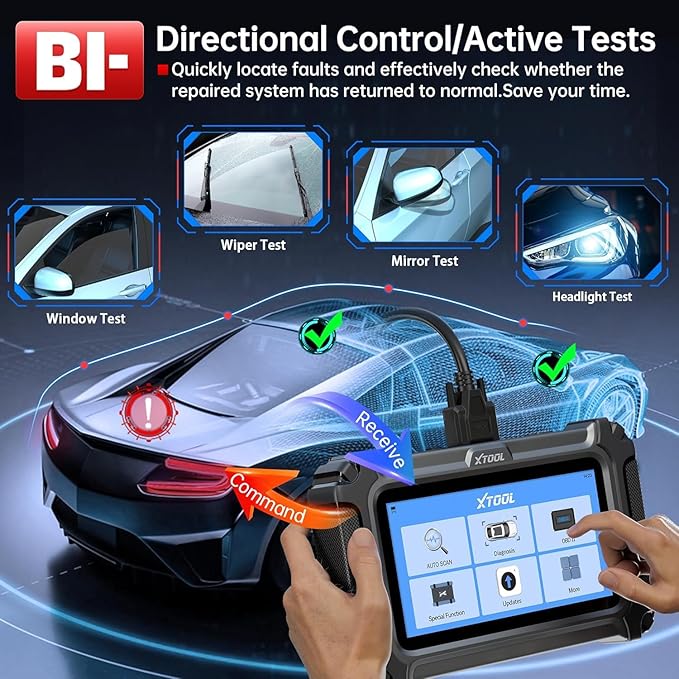 XTOOL IP500 for GM OBD2 Scanner, Bidirectional Scan Tool with Full Systems Diagnostic for Buick/Chevy/Cadillac/GMC, Diagnostic
