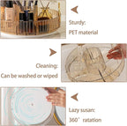 shuang qing Rotating Makeup Organizer for Vanity, High-Capacity Skincare Clear Make Up Storage Perfume Organizers Cosmetic Dr