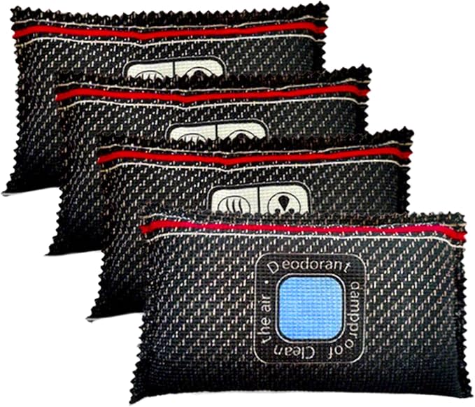 4 Pack Dehumidifier Bags, 400g Reusable Humidity Absorber Portable Anti Fog Car Dehumidifier for Vehicle, New Home,