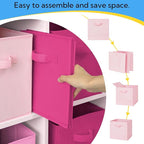 Cupic Cupid 11 Inch Storage Cube, Fabric Cube Storage Bin with Handles, Storage Cube Organizer for Clothes and Toys, Collapsi