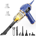 Car Vacuum Portable Cordless 17000Pa Cordless Mini Handheld Vacuums with LCD Display and Multi-Nozzles, High Power Wet and Dr