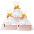 COMFY-HOMI 11.5"x7.5"x4.7" Storage Baskets for Organizing | Cotton Rope Woven Basket | Toy Storage Bin Box | Basket for Shelv
