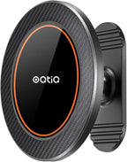 OQTIQ for MagSafe Car Mount - 17 N54 Magnets, 360° Rotation Magnetic Phone Holder for Dashboard, Compact & Space-Saving, Compatible with iPhone 17/16/15/14/13/12