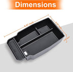 Center Console Organizer Tray Compatible with 2026 2025 2024 2023 Mazda CX-50 Armrest Organizer Tray Secondary Storage ABS Plastic Accessories