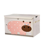 3 Sprouts Large Toy Chest for Kids with Lid and Handles - Collapsible Toy Storage Bin/Trunk/Box/Basket Organizer for Boys & G