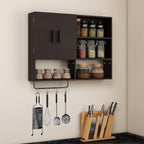 Medicine Cabinet, Wooden Bathroom Wall Cabinet with 2 Doors, Adjustable Shelves & Towel Bar, Over Toilet Storage Cabinet Wall