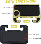 eing Bling Auto Steering Wheel Desk, Laptop,Tablet, Notebook Car Travel Table, Food Eating Hook On Steering Wheel Tray, for Constant Travelers, Fits Most Vehicles Steering Wheels,Yellow