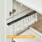 2 Pack No-Drill Wall-Mounted Baseball Hat Organizer, Hat Storage Rack Holds Up to 20 Caps, Hat Holder with 10 Damage-Free Cli