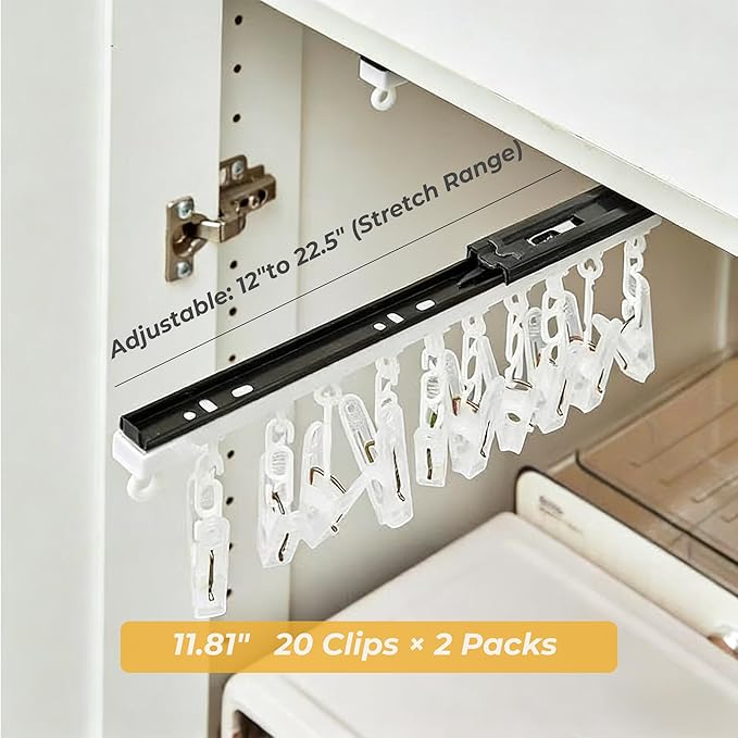 2 Pack No-Drill Wall-Mounted Baseball Hat Organizer, Hat Storage Rack Holds Up to 20 Caps, Hat Holder with 10 Damage-Free Cli