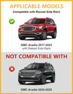 Tuyoung 300lbs Lockable Roof Rack Cross Bars Compatible with GMC Acadia 2017 2018 2019 2020 2021 2022 2023(with Raised Rails)，Heavy Duty Anti-Theft Aluminum Roof Crossbars Rooftop Luggage Carrier