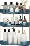 INVSSENE Corner Bathroom Countertop Organizer, Vanity Organizer Trays for Counter, Makeup Organizers, Perfume Tray, Skincare 