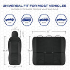 Skechers Memory Foam Seat Covers,Leather Car Seat Covers, Ultimate Comfort & Support Front Seat Covers Airbag Compatible, Aut