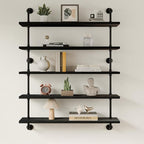 Floating Shelves for Wall Living Room Shelves Bookshelf Industrial Pipe Shelving Shelf Real Wood Planks 36 inch Rustic Wall S