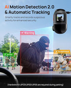 70mai Dual Dash Cam Front and Rear 4K, Car Camera for Cars with Sony IMX678, STARVIS 2 Night Vision, 4G LTE, AI Motion Detect