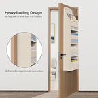 Univivi 5-Shelf Over Door Hanging Organizer Fabric Door Storage with 4 Large Pockets and 3 Small PVC Pockets Wall Mount Hangi