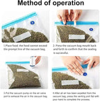Sous Vide Bags 31 Pcs (24 Pcs Vacuum Zipper Bags & 2 Seal Clips & 5 Air Valves), Reusable BPA Free Vacuum Sealer Bags (13 * 1