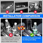 Autorder Cup Holder Inserts for Chevy/Chevrolet Equinox 2018 2019 2020 2021 2022 2023 2024 Accessories Center Console Water Cup Holder