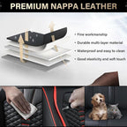 Coverado Car Seat Covers, Front Seat Cover, Waterproof Nappa Leather Seat Covers for Cars, 2 Pack Car Seat Protectors, Driver