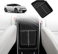 BestEvMod Center Console Organizer Compatible with 2025 2022-2024 Kia EV6 Accessories Tray Interior Accessories Armrest Storage Box ABS Material with PVC Trim (Middle Organizer)