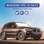10PCS Car Window Shades for BMW X3 2018-2024, Window Covers for X3 Windshield Side Rear Windows, Full Set Privacy Protection Car Sunshade with UV Blocking for Camping Napping
