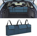 Car Trunk Organizer, Waterproof Collapsible Cargo Bag with 4 Pockets,Backseat Hanging Large Storage with Adjustable Straps, St