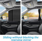 ZATOOTO Blackout Window Shades 4 Pack - Magnetic Sun Shade for Side Windows, Privacy Car Blind Curtains, Baby, Pet, Camping, Travel