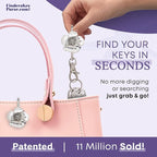 Women’s Bag Charm Key Finder, Car Keychain Hook, Cute Purse Organizer & Tote Bag Accessories, Gifts for Mom - Original