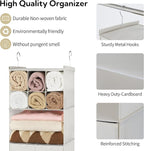 GRANNY SAYS Hanging Closet Organizer with Drawers, 4 Shelf Dividers Closet Hanging Organizer, Foldable Hanging Shelves for Cl