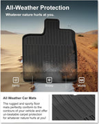 KIWI MASTER Floor Mats for 2016-2022 Honda Pilot, OEM Replacement 08P17-TG7-300, Custom Fit All Weather Car Mats, Heavy Duty TPE Floor Liners, Front & Rear 3 Row, Black