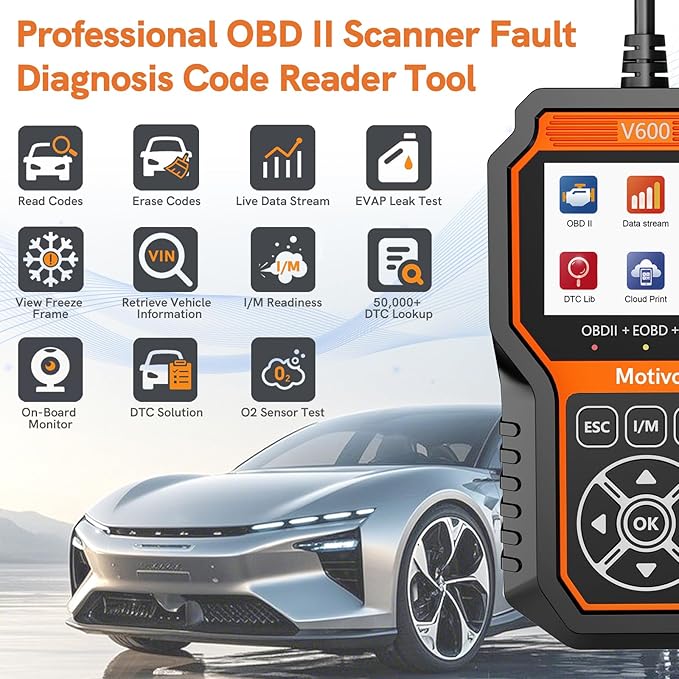 OBD2 Scanner Diagnostic Scan Tool with Solution Car Code Reader Reset Tools Check Engine Light SCAN Tool Car Accessories Read