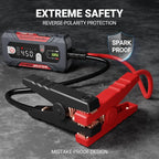 LOKITHOR JT400 2500A Portable Jump Starter with Battery Tester, 12V Car Battery Jump Starter for Up to 8.5L Gas or